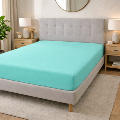 Lenzuolo sotto matrimoniale cotone con angoli Tiffany