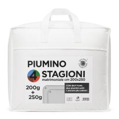 piumino doppio 4 stagioni matrimoniale