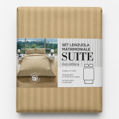 Set Lenzuola SUITE Beige matrimoniale