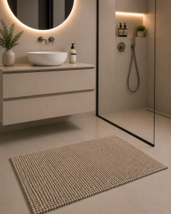 Tappeto Bagno Riccio - 60x100 - antiscivolo ecru