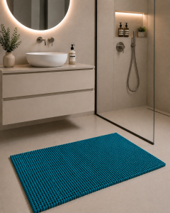 Tappeto Bagno Riccio - 60x100 - antiscivolo petrolio