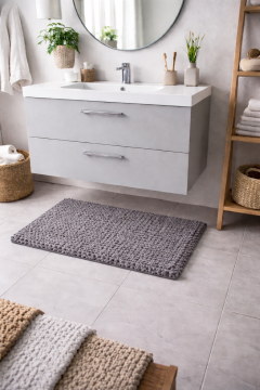 Tappeto Bagno Riccio grigio