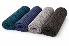 Tappeto Bagno Riccio grigio scuro 50x80