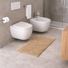 Tappeto Shaggy - Antiscivolo beige 50x110