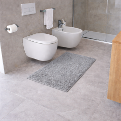 Tappeto Shaggy - Antiscivolo grigio chiaro 50x110