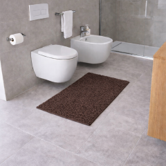 Tappeto Shaggy - Antiscivolo marrone 50x110
