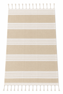 Telo Mare 100x180 cm con Frange Beige