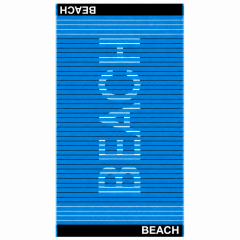 Telo Mare Jacquard BEACH Azzurro