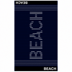 Telo Mare Jacquard BEACH Blu navy