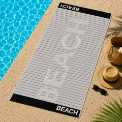 Telo Mare Jacquard BEACH Grigio