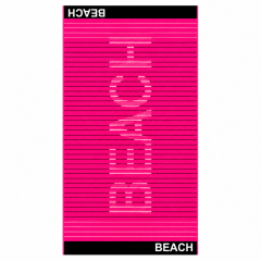 Telo Mare Jacquard BEACH Rosa