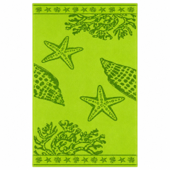 Telo Mare Jacquard CORALLO Verde