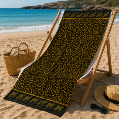 Telo Mare Jacquard LEOPARDATO