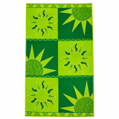 Telo Mare Jacquard SOLE Verde