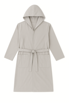 Accappatoio microfibra grigio