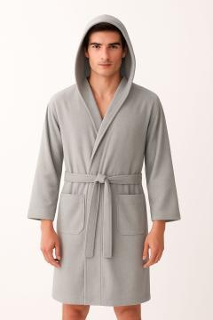 Accappatoio microfibra grigio XXL