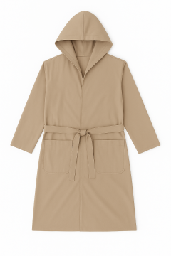 Accappatoio microfibra tortora