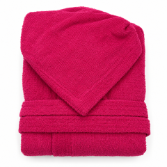 accappatoio spugna fucsia