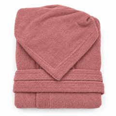 accappatoio spugna rosa