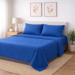 Completo Letto ELITE in Microfibra blu