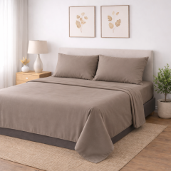 Completo Letto ELITE in Microfibra tortora
