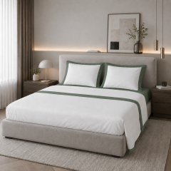 Completo letto lenzuola Zoe TINTA UNITA verde