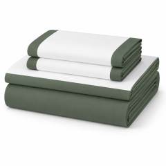 Completo letto lenzuola Zoe TINTA UNITA verde