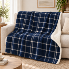 Coperta Scottish blu