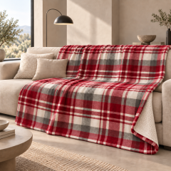 Coperta Scottish rosso 1