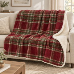 Coperta Scottish rosso 2