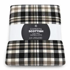 Coperta Scottish verde 210x230