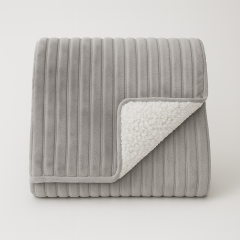 Coperta STRIPE grigio chiaro 210x160