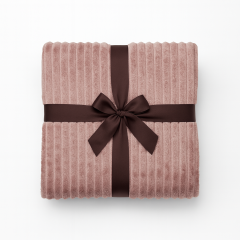 Coperta STRIPE rosa antico