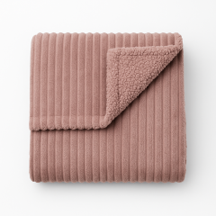 Coperta STRIPE rosa antico 210x160