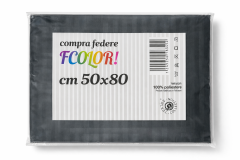 Coppia Federe 50x80 in Microfibra Grigio scuro 50x80