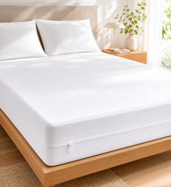 Coprimaterasso Impermeabile Doppio con Zip matrimoniale 180x200+30