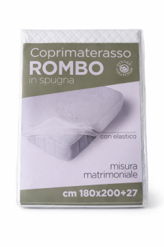 Coprimaterasso Rombo matrimoniale 180×200 + 30 cm