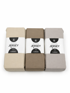 Lenzuolo sotto matrimoniale jersey beige chiaro matrimoniale