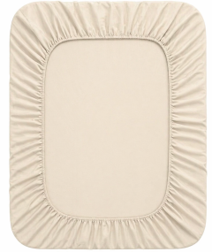 Lenzuolo sotto matrimoniale jersey beige chiaro matrimoniale