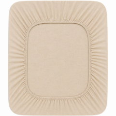 Lenzuolo sotto matrimoniale jersey beige matrimoniale