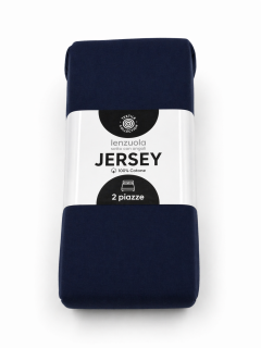 Lenzuolo sotto matrimoniale jersey blu navy matrimoniale