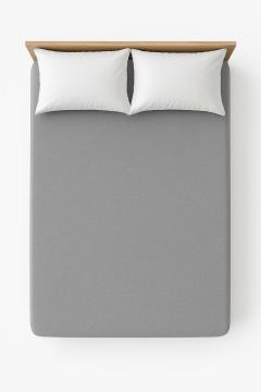 Lenzuolo sotto matrimoniale jersey grigio polvere singolo