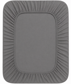 Lenzuolo sotto matrimoniale jersey grigio scuro singolo