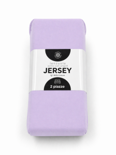Lenzuolo sotto matrimoniale jersey lilla matrimoniale