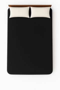 Lenzuolo sotto matrimoniale jersey nero matrimoniale