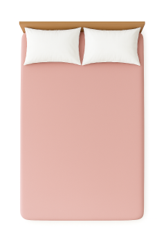 Lenzuolo sotto matrimoniale jersey rosa antico