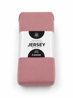 Lenzuolo sotto matrimoniale jersey rosa antico scuro matrimoniale