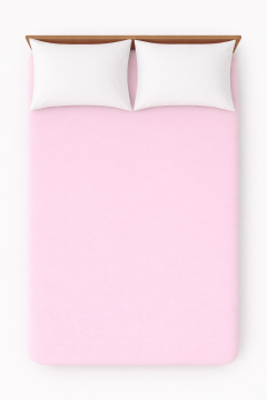 Lenzuolo sotto matrimoniale jersey rosa confetto