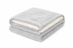 Plaid Frozen Matrimoniale Grigio chiaro