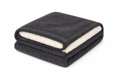 Plaid Frozen Matrimoniale grigio scuro